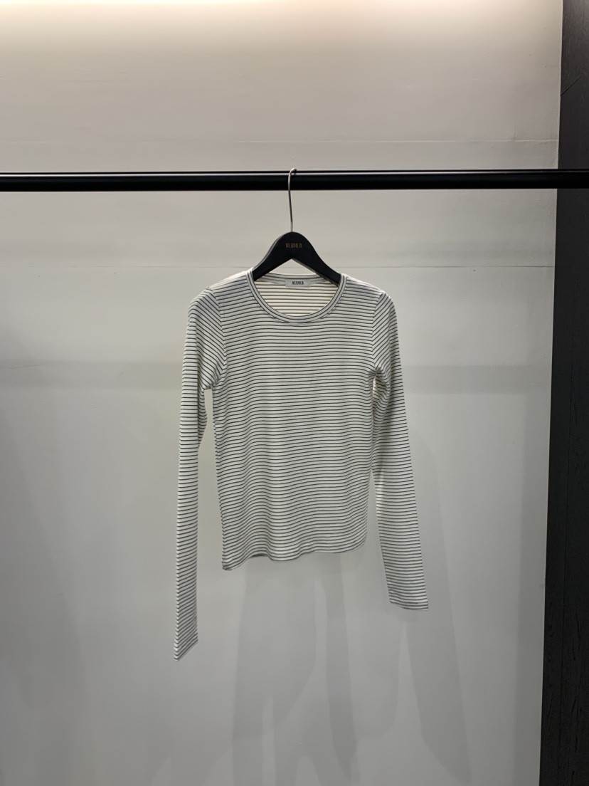 MURMUR韓國直郵㊣女士新款時尚推薦人氣休閑職業長袖T恤羊毛MURMUR長袖T恤圖色2