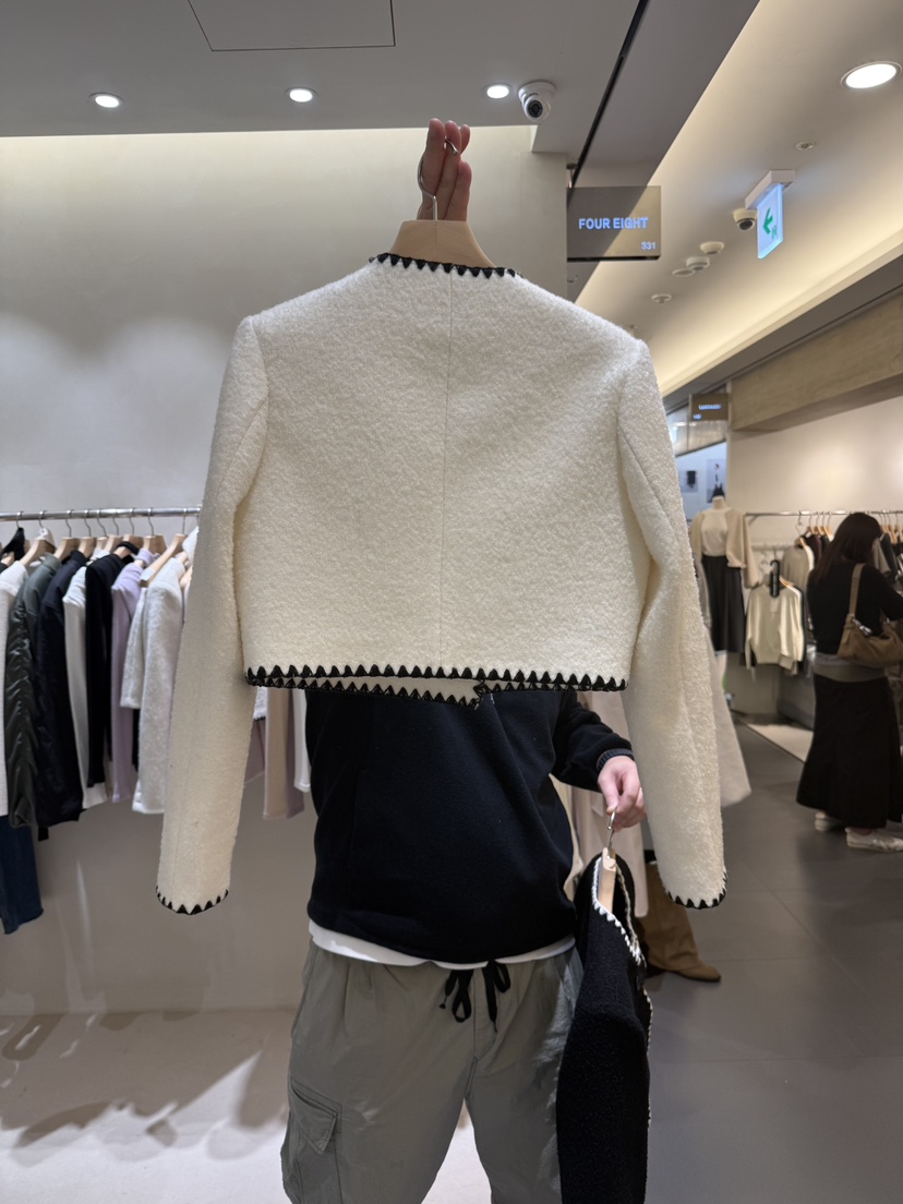 FOUREIGHT韓國代購㊣女裝新款25秋冬推薦時尚熱賣職業休閑夾克FOUR EIGHT夾克