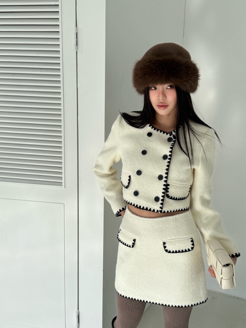 FOUREIGHT韓國代購㊣女裝新款25秋冬推薦時尚熱賣職業休閑夾克FOUR EIGHT夾克