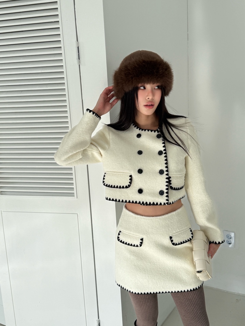 FOUREIGHT韓國代購㊣女裝新款25秋冬推薦時尚熱賣職業休閑夾克FOUR EIGHT夾克