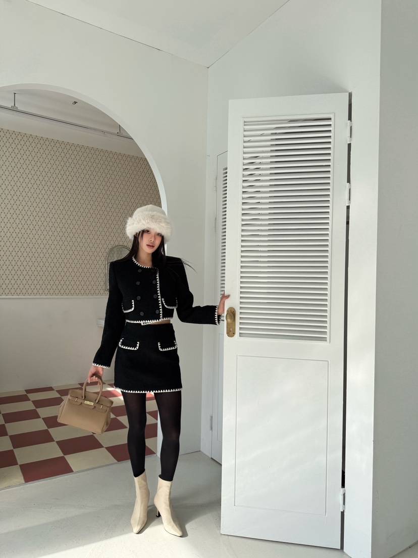 FOUREIGHT韓國代購㊣女裝新款25秋冬推薦時尚熱賣職業休閑夾克FOUR EIGHT夾克