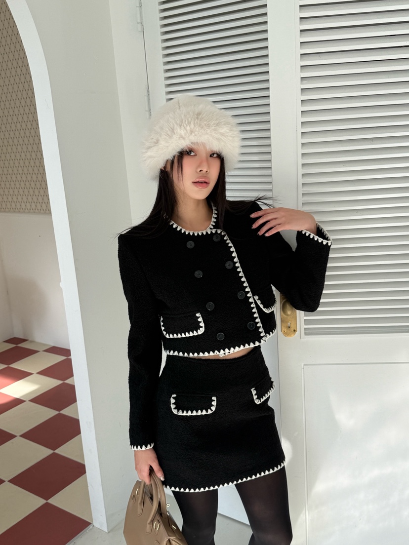 FOUREIGHT韓國代購㊣女裝新款25秋冬推薦時尚熱賣職業休閑夾克FOUR EIGHT夾克