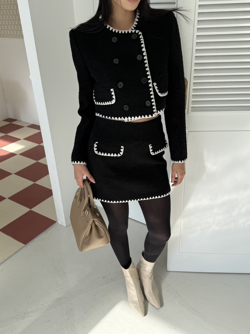 FOUREIGHT韓國代購㊣女裝新款25秋冬推薦時尚熱賣職業休閑夾克FOUR EIGHT夾克