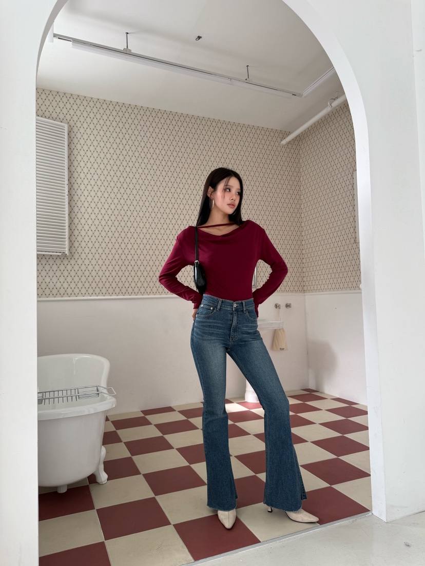 FOUREIGHT東大門㊣代購女裝新品25秋冬時尚人氣休閑熱賣牛仔褲FOUR EIGHT牛仔褲