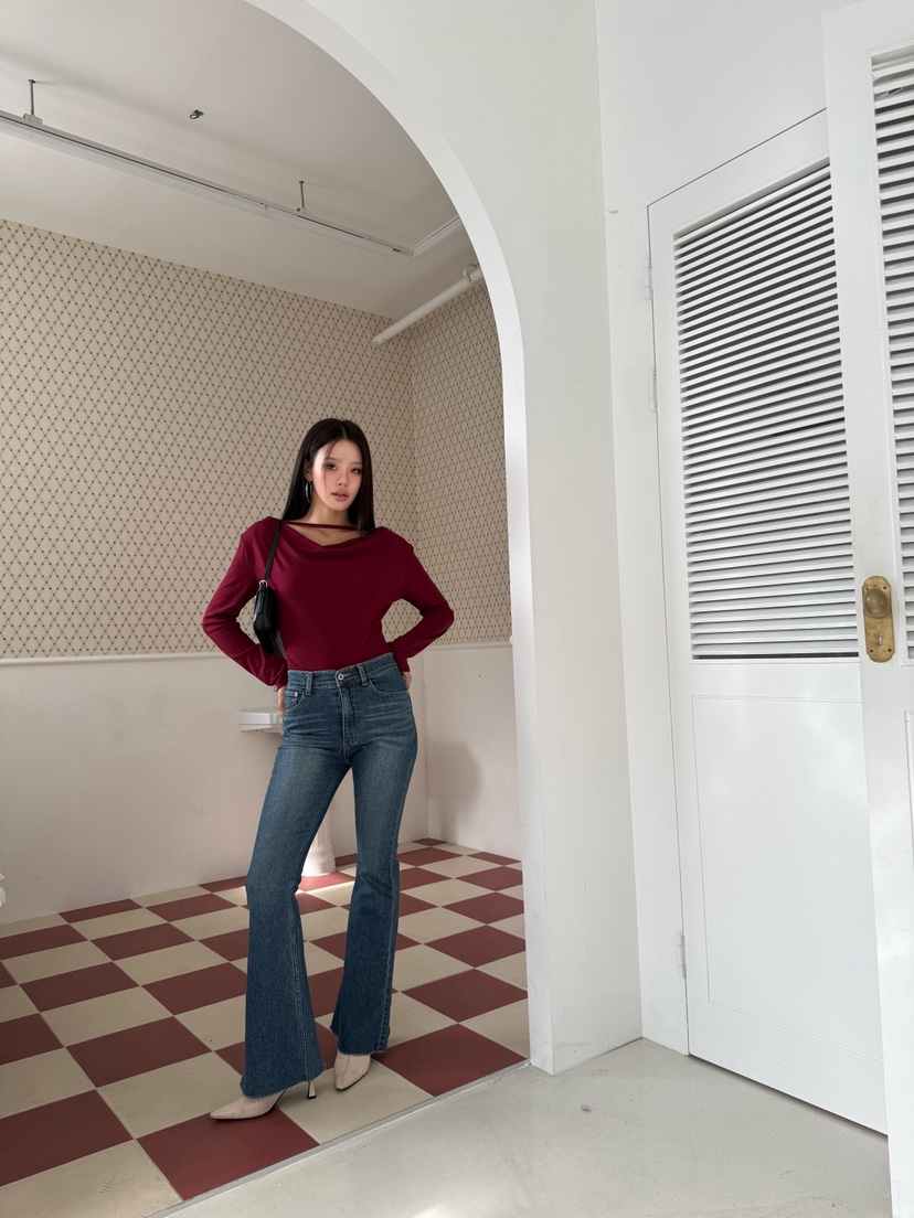 FOUREIGHT東大門㊣代購女裝新品25秋冬時尚人氣休閑熱賣牛仔褲FOUR EIGHT牛仔褲