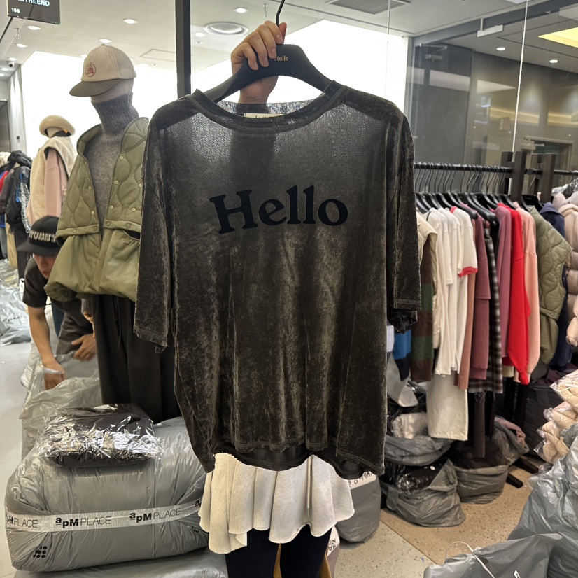 LE ETOILE東大門㊣代購女士新款休閑時尚人氣25秋冬職業T恤LE ETOILET恤圖色2