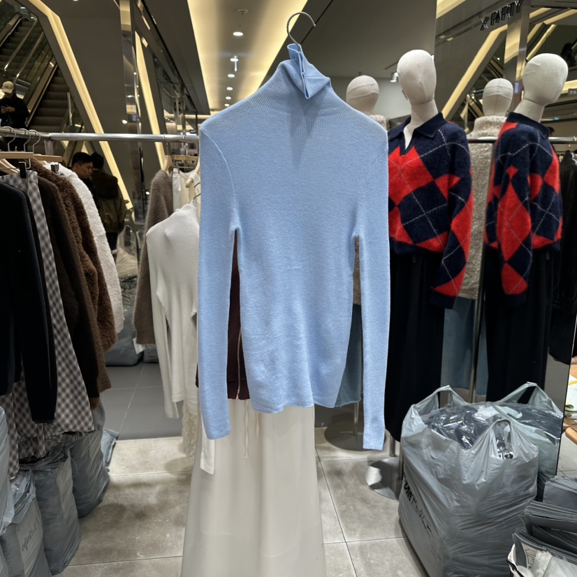 XPARTY韓國直郵㊣女裝新品休閑25秋冬職業時尚熱賣人氣長袖T恤XPARTY長袖T恤圖色2