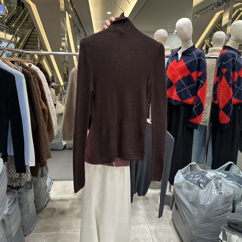 XPARTY韓國直郵㊣女裝新品休閑25秋冬職業時尚熱賣人氣長袖T恤XPARTY長袖T恤圖色4