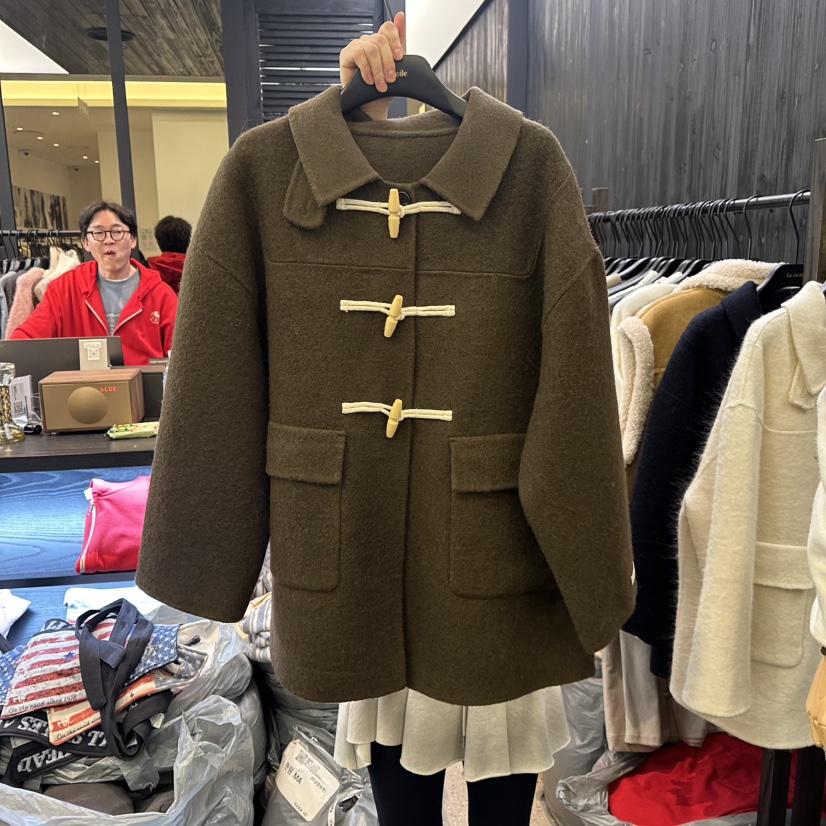 LE ETOILE東大門㊣直郵女士新款休閑職業25秋冬中長款大衣羊駝LE ETOILE中長款大衣圖色2