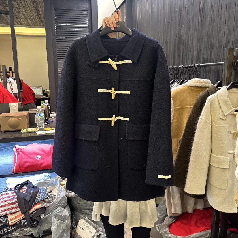 LE ETOILE東大門㊣直郵女士新款休閑職業25秋冬中長款大衣羊駝LE ETOILE中長款大衣圖色3