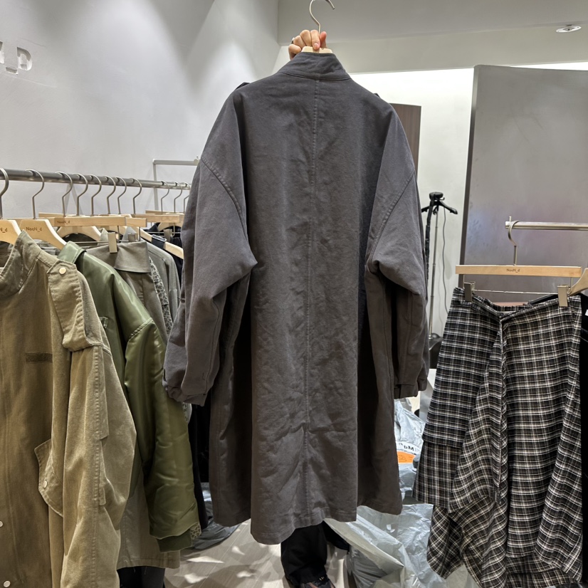 NOON_D韓國直郵㊣女裝新款時尚職業25秋冬人氣休閑中長款大衣NOON_D中長款大衣