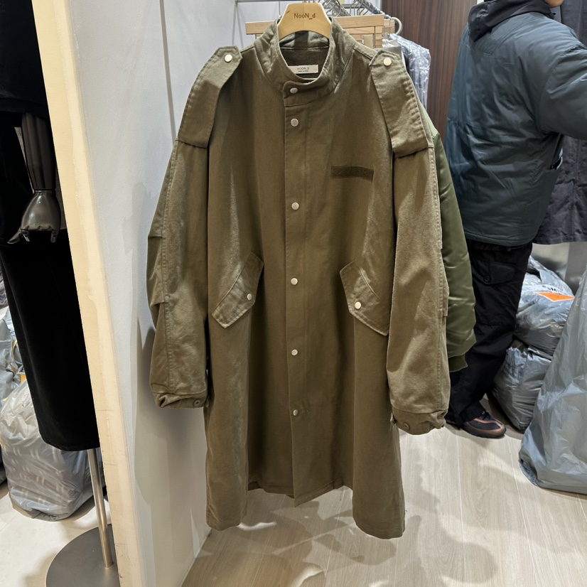 NOON_D韓國直郵㊣女裝新款時尚職業25秋冬人氣休閑中長款大衣NOON_D中長款大衣圖色1