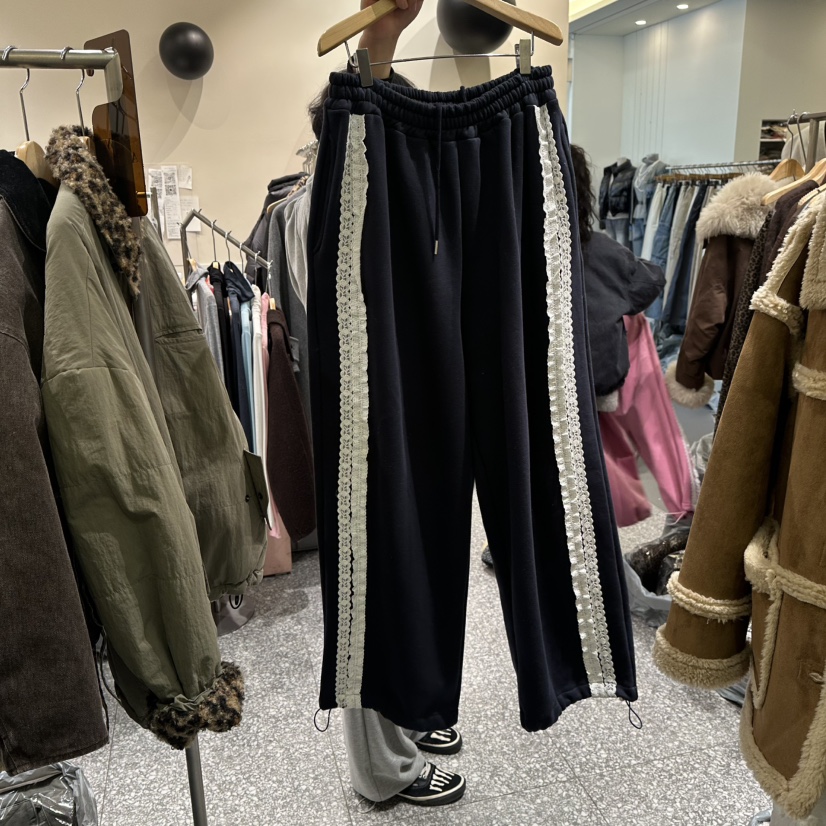 SOF東大門㊣代購女士新款推薦人氣25秋冬時尚休閑褲加絨修身SOF休閑褲圖色2