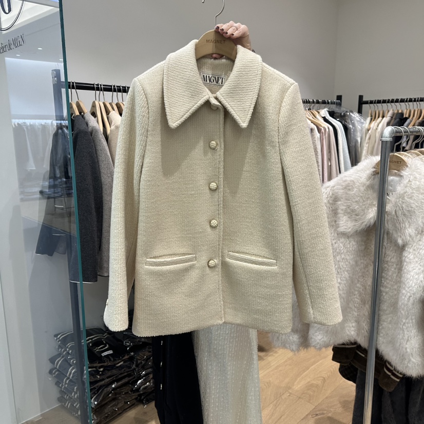 M.G.N韓國代購㊣女裝新款25秋冬人氣職業熱賣推薦時尚夾克MAGNET夾克圖色1