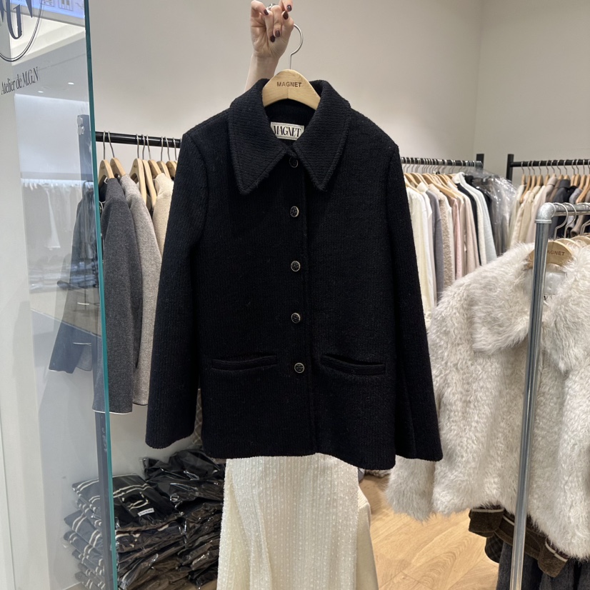 M.G.N韓國代購㊣女裝新款25秋冬人氣職業熱賣推薦時尚夾克MAGNET夾克圖色2
