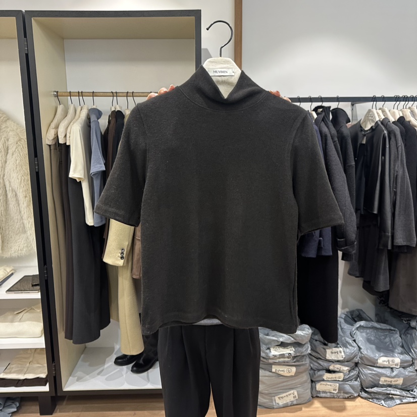 MUYBIEN韓國直郵㊣女士新品推薦25秋冬人氣休閑熱賣T恤安哥拉MUYBIENT恤圖色3