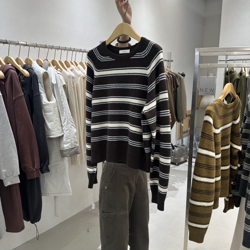 OVU東大門㊣實拍女裝新品職業推薦休閑25秋冬人氣時尚針織衫OVU針織衫圖色2