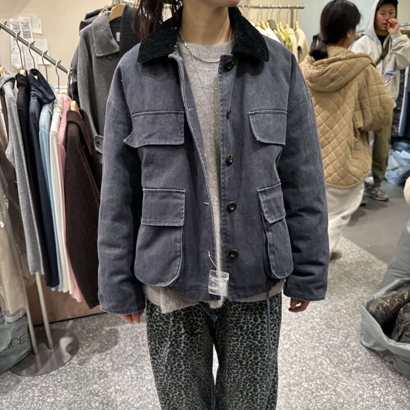 SOF韓國直郵㊣女裝新品熱賣休閑時尚人氣職業推薦短款羽絨服絨SOF短款羽絨服圖色1