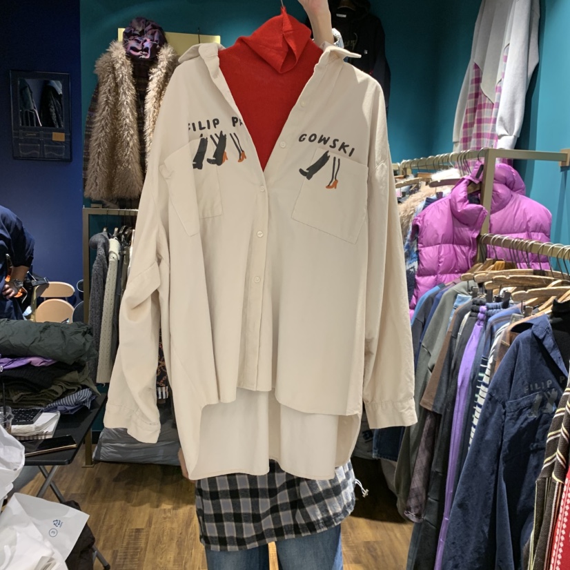 MERCI LINDA韓國直郵㊣女士新款推薦25秋冬襯衫蕾絲衫不含內搭MERCI LINDA襯衫/蕾絲衫圖色1