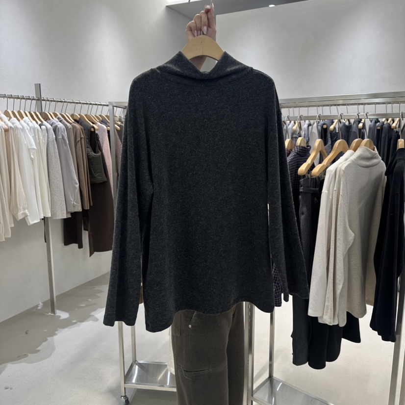 OVU東大門㊣直郵女裝新品推薦職業休閑熱賣25秋冬人氣長袖T恤OVU長袖T恤圖色3墨色