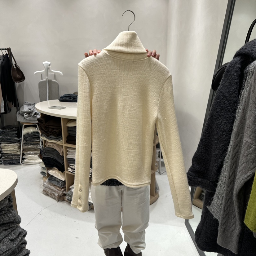 AURA東大門㊣代購女士新品職業推薦25秋冬人氣熱賣針織衫高領Au ra針織衫