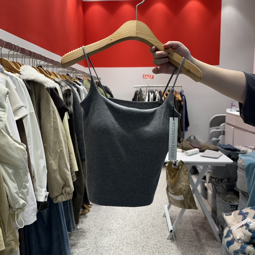 ATPZ東大門㊣代購女裝新款人氣時尚職業推薦25秋冬吊帶背心ATTENTION PLEAES吊帶/背心圖色5灰色