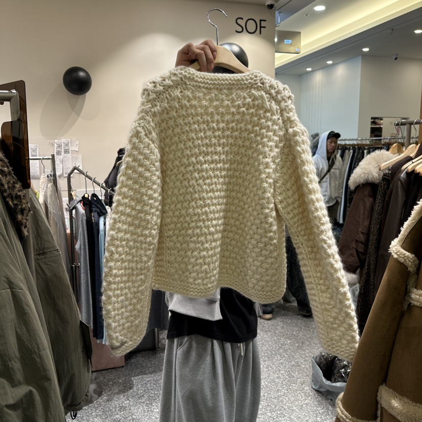 SOF韓國代購㊣女士新款推薦人氣休閑時尚熱賣職業25秋冬毛衣SOF毛衣