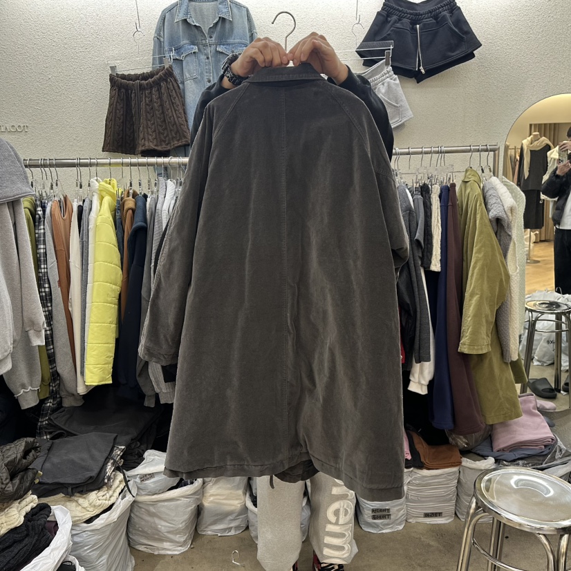 MAGOT東大門㊣代購女裝新品推薦休閑25秋冬時尚熱賣中長款大衣IIIΛGOT/MAGOT中長款大衣