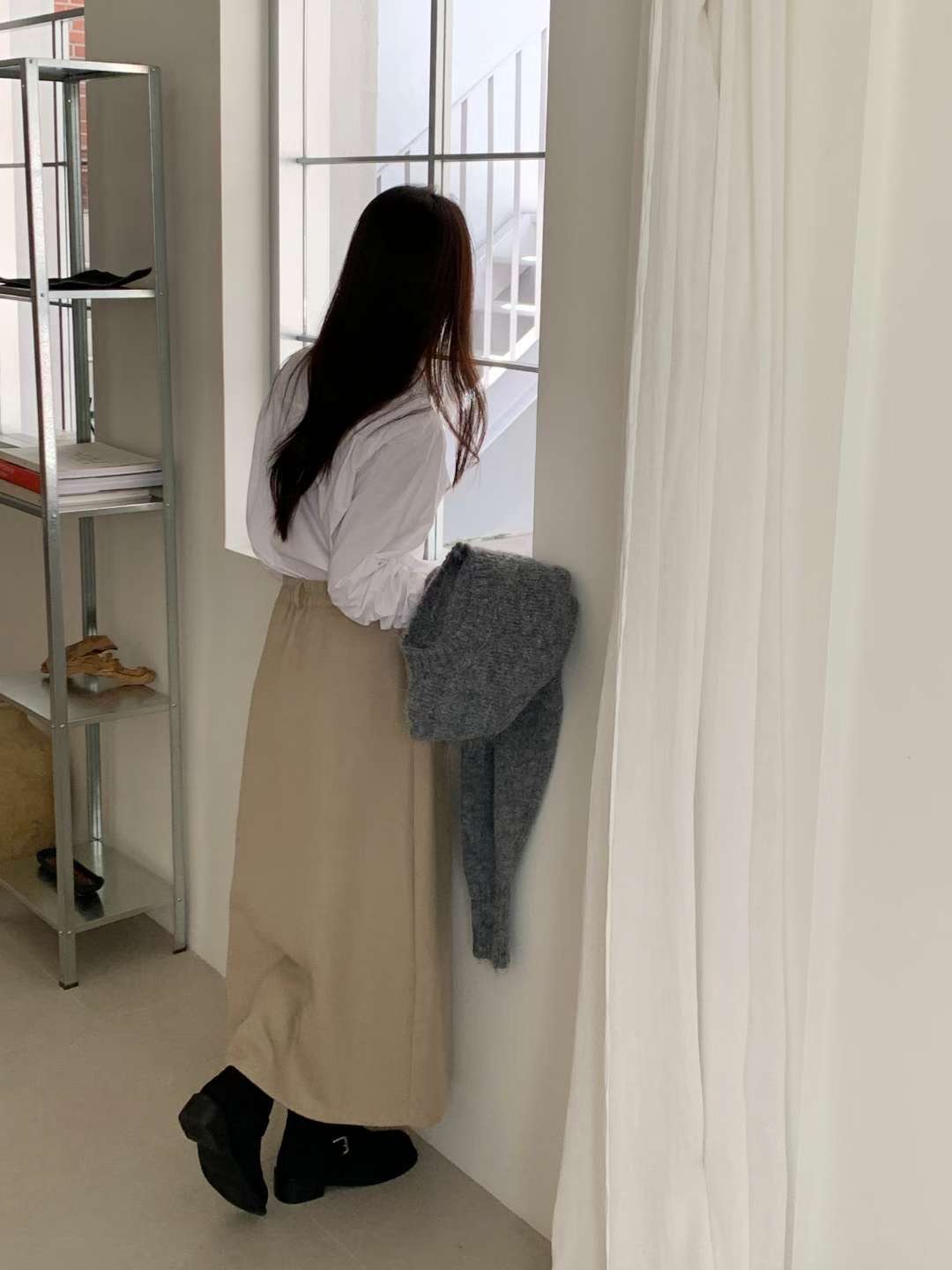 MELON東大門㊣直郵女士新品熱賣職業推薦休閑25秋冬時尚長裙MELON長裙