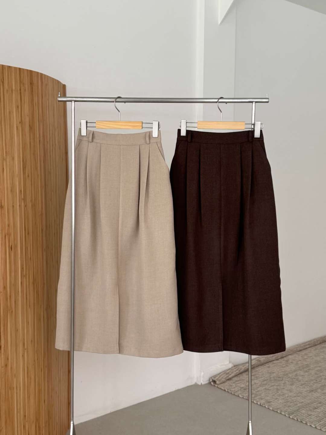 MELON東大門㊣直郵女士新品熱賣職業推薦休閑25秋冬時尚長裙MELON長裙圖色2左二色