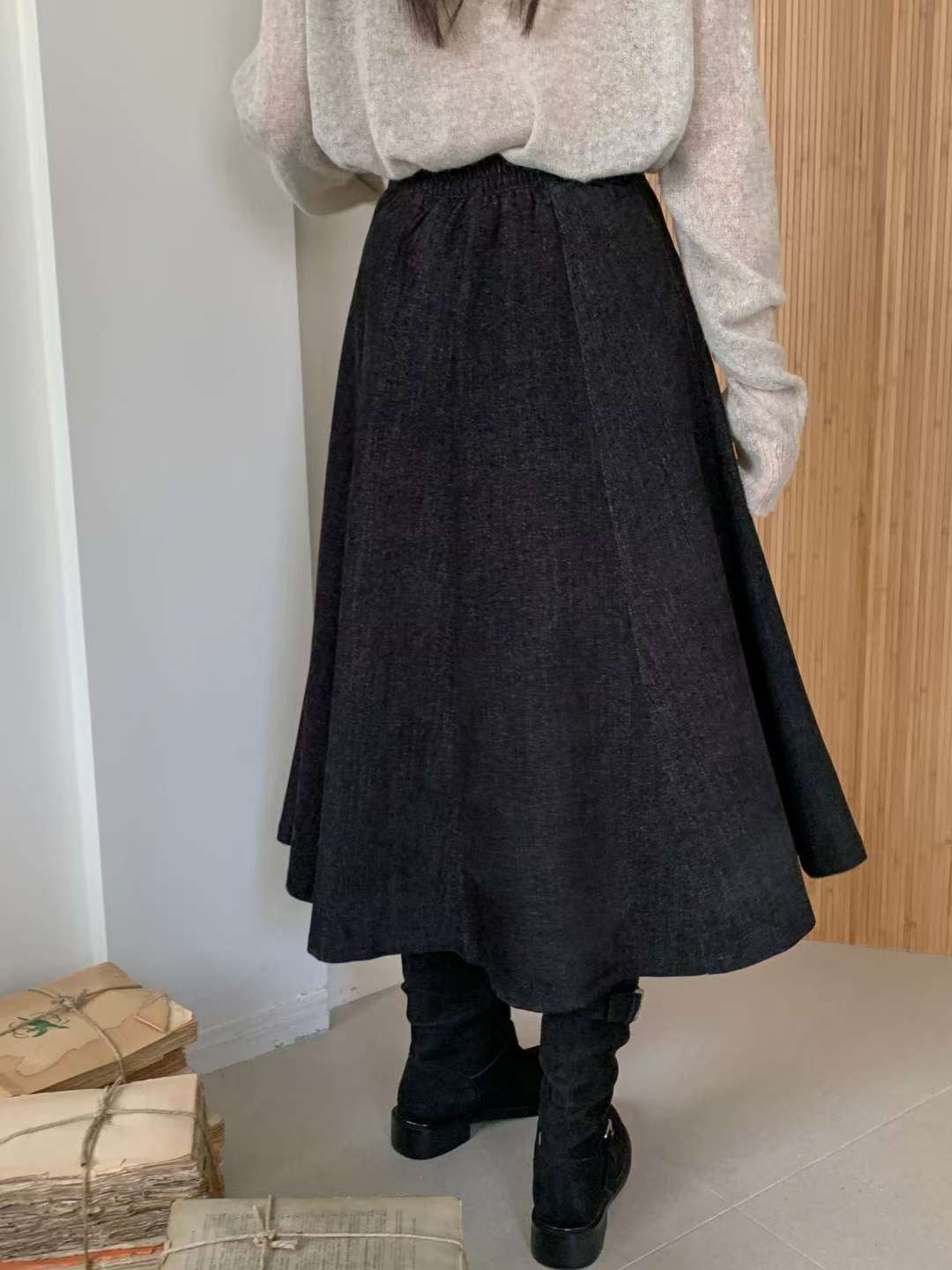 MELON韓國直郵㊣女裝新款熱賣職業人氣時尚推薦休閑25秋冬長裙MELON長裙