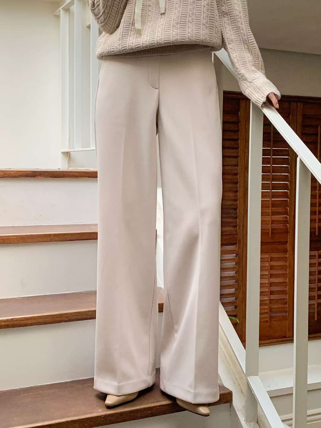 MELON韓國代購㊣女裝新品職業時尚人氣休閑25秋冬推薦休閑褲MELON休閑褲圖色1