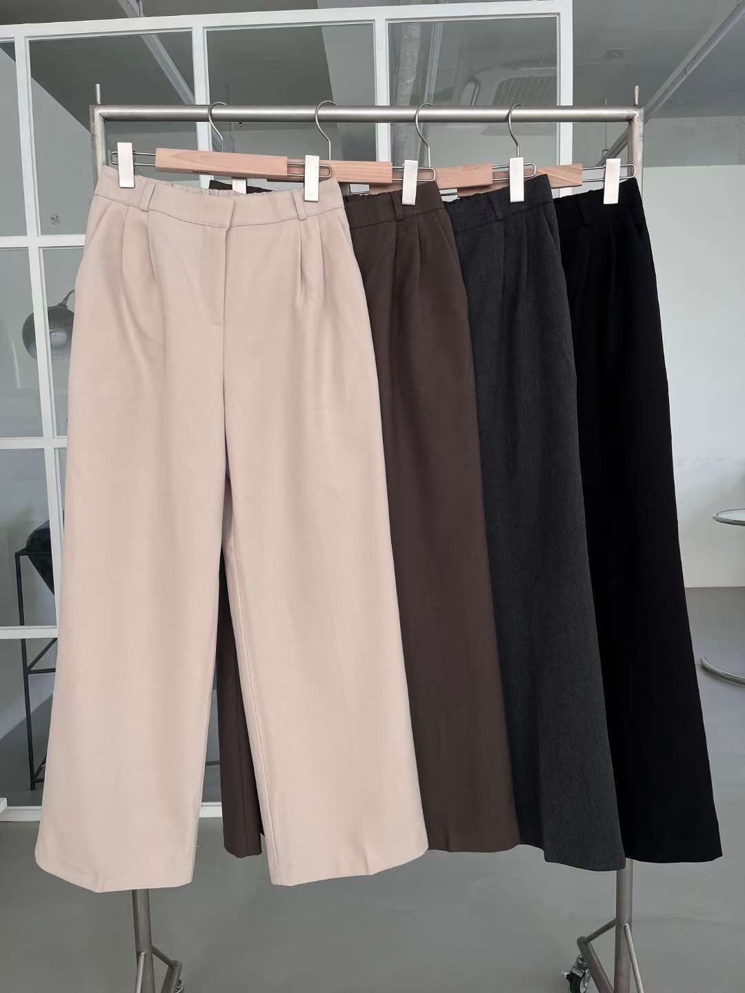 MELON韓國直郵㊣女士新品推薦25秋冬休閑時尚人氣職業休閑褲MELON休閑褲圖色4左四色