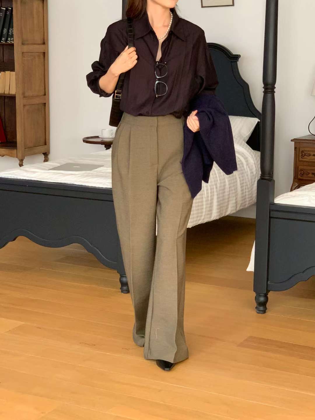 MELON東大門㊣實拍女士新品25秋冬推薦人氣時尚休閑熱賣休閑褲MELON休閑褲圖色2