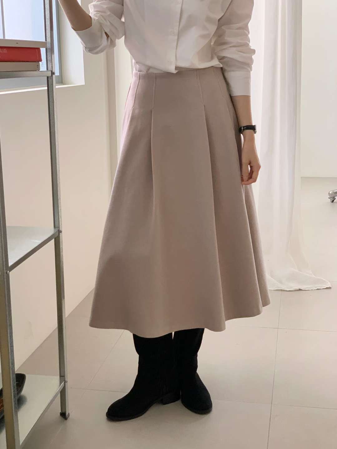 MELON韓國直郵㊣女裝新款熱賣休閑職業時尚推薦25秋冬人氣長裙MELON長裙