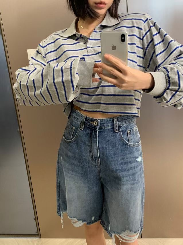 FAVOR東大門㊣實拍女士新款時尚休閑25秋冬人氣熱賣長袖T恤ARRICCHISI長袖T恤