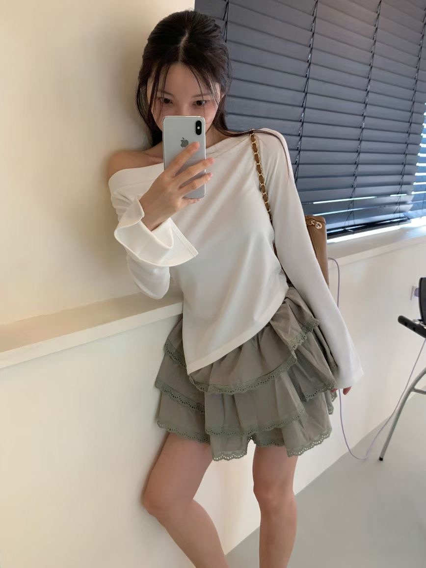 FAVOR韓國直郵㊣女士新款時尚職業人氣推薦熱賣休閑長袖T恤ARRICCHISI長袖T恤圖色1