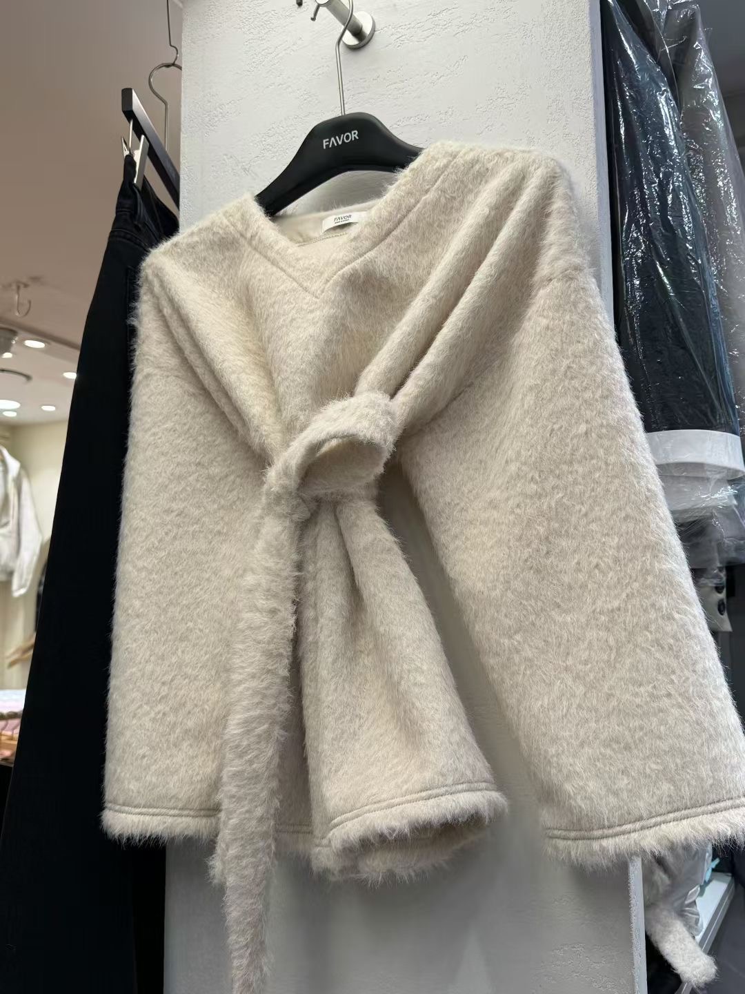 FAVOR東大門㊣代購女士新品推薦人氣時尚休閑25秋冬針織衫含脖帶ARRICCHISI針織衫圖色2