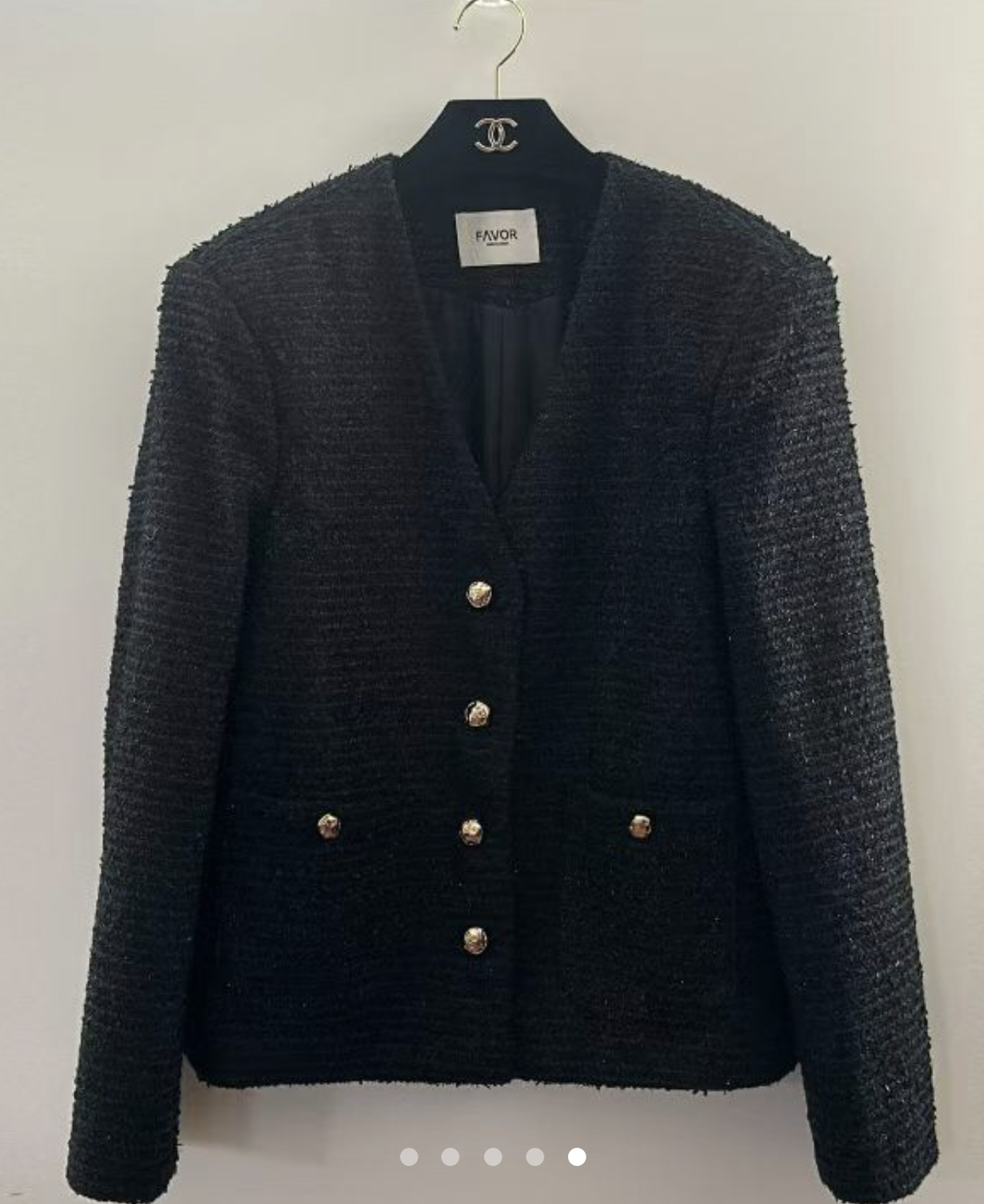 FAVOR韓國直郵㊣女士新款25秋冬熱賣時尚推薦休閑人氣夾克花呢ARRICCHISI夾克圖色2