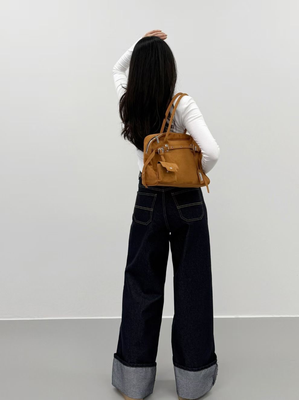 FAVOR韓國直郵㊣女士新品熱賣推薦休閑25秋冬職業人氣牛仔褲ARRICCHISI牛仔褲