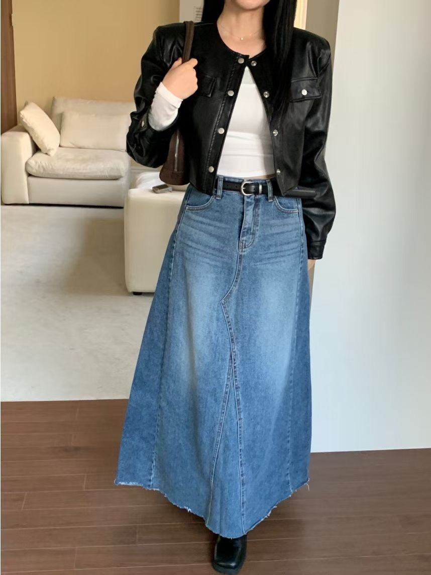 FAVOR韓國直郵㊣女士新款25秋冬時尚職業推薦熱賣長裙不含腰帶ARRICCHISI長裙