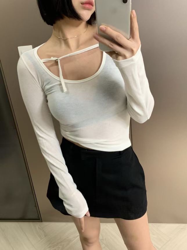 FAVOR東大門㊣代購女裝新款人氣時尚休閑職業熱賣推薦長袖T恤ARRICCHISI長袖T恤