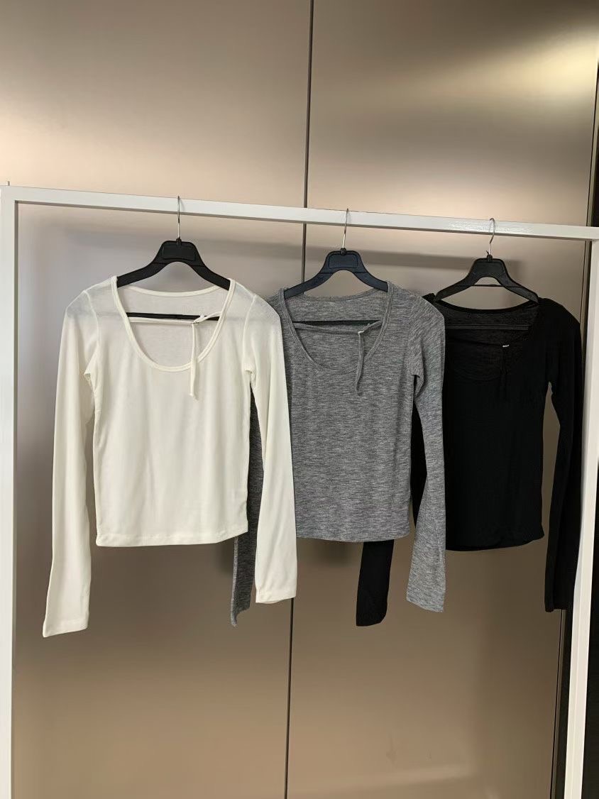 FAVOR東大門㊣代購女裝新款人氣時尚休閑職業熱賣推薦長袖T恤ARRICCHISI長袖T恤圖色3左三色