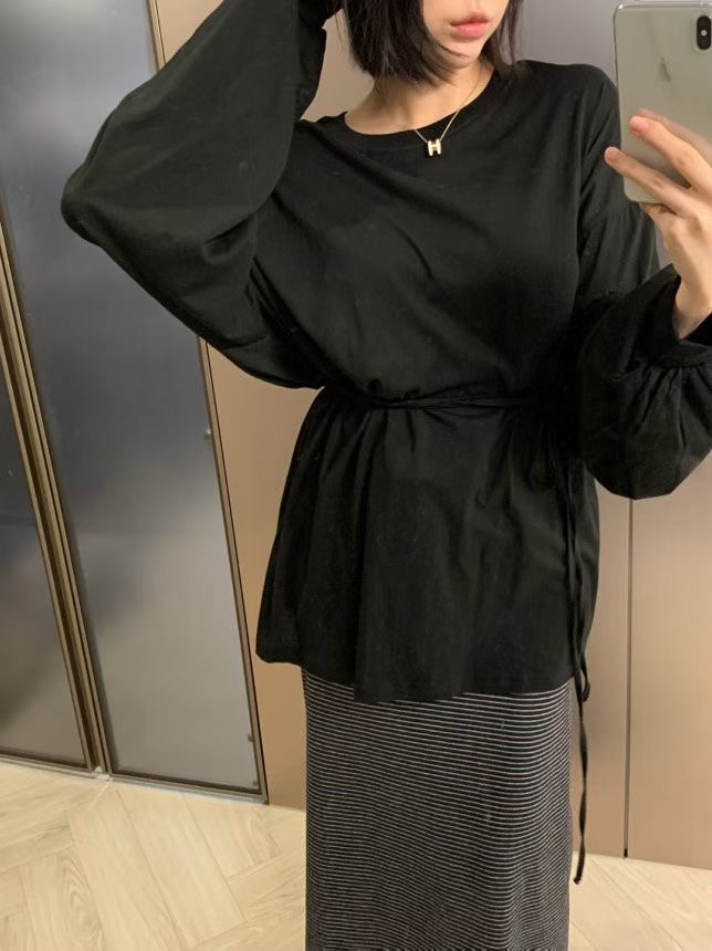 FAVOR韓國代購㊣女士新款休閑推薦時尚職業人氣熱賣長袖T恤ARRICCHISI長袖T恤