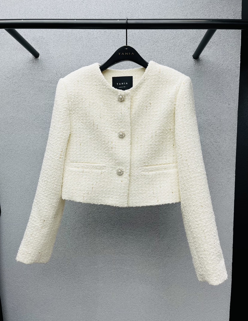 TANIA東大門㊣實拍女裝新品25秋冬人氣職業熱賣休閑時尚夾克TANIA夾克圖色1