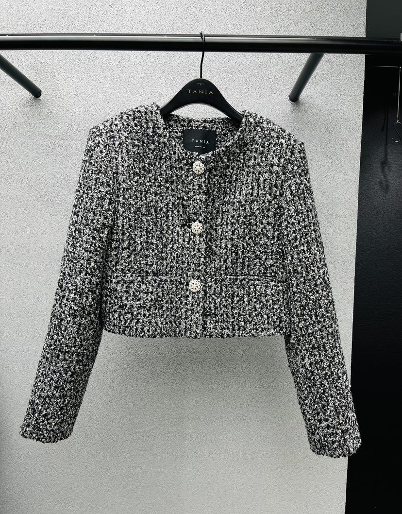 TANIA東大門㊣實拍女裝新品25秋冬人氣職業熱賣休閑時尚夾克TANIA夾克圖色2