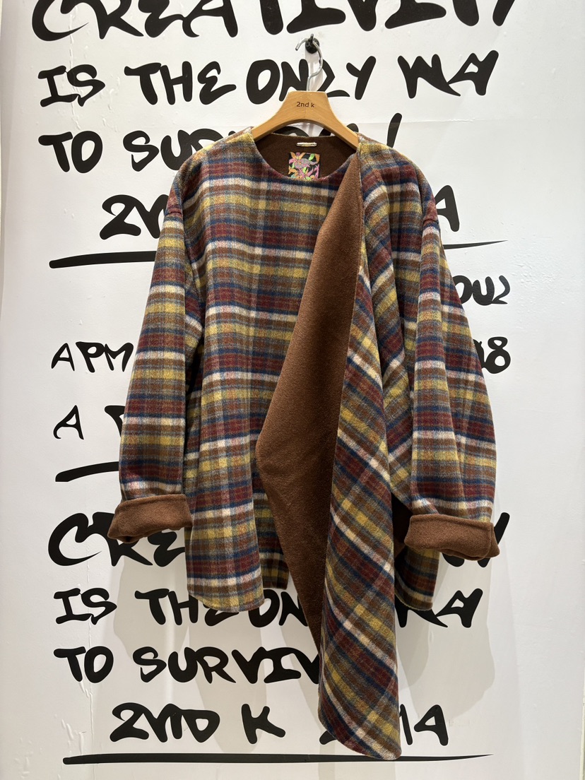 2ND K韓國代購㊣女裝新品推薦人氣職業熱賣休閑短款大衣手工2ND K短款大衣圖色1