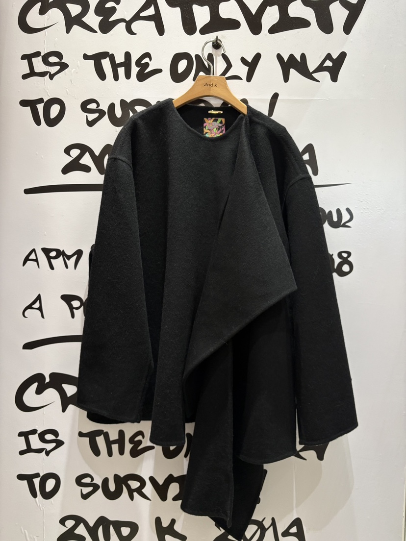 2ND K韓國代購㊣女裝新品推薦人氣職業熱賣休閑短款大衣手工2ND K短款大衣圖色3