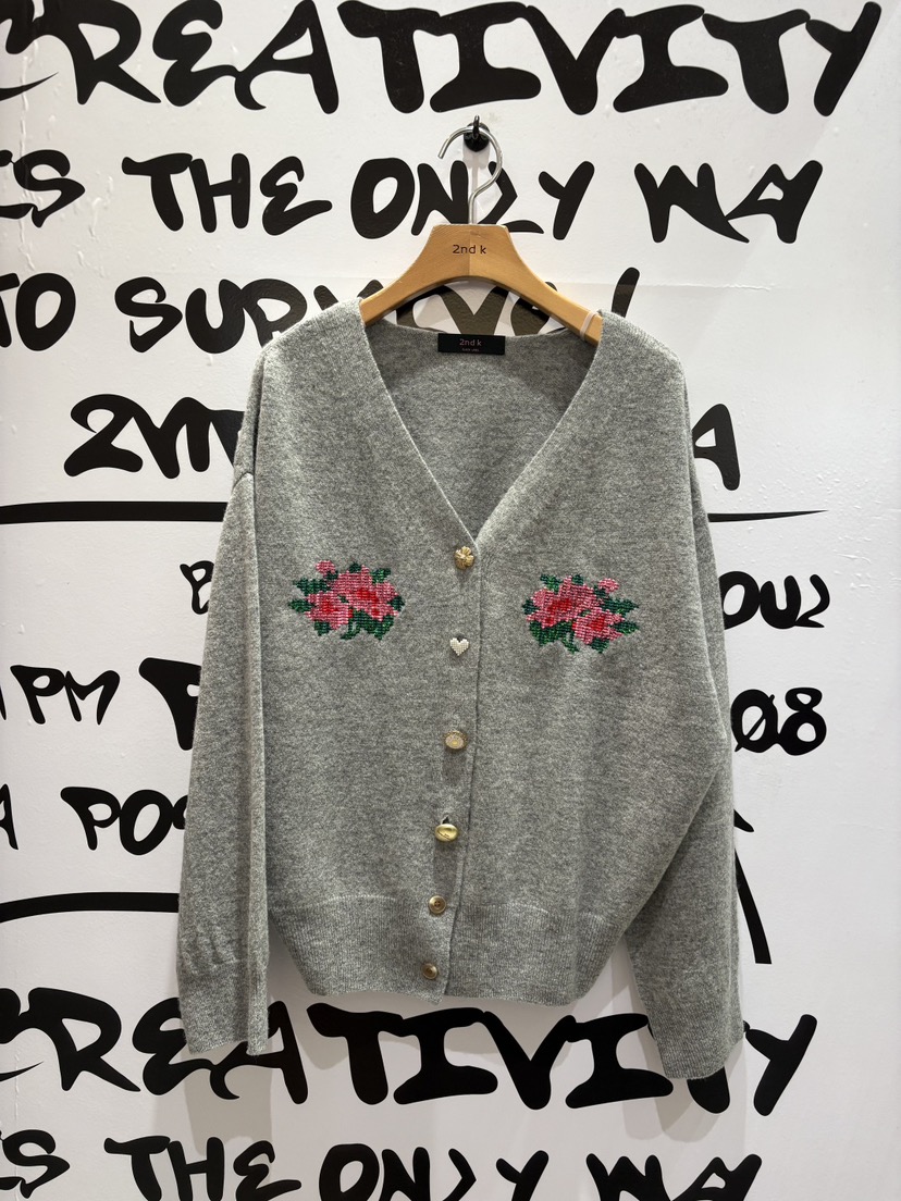 2ND K東大門㊣直郵女裝新品時尚25秋冬職業休閑針織衫羊毛衫2ND K針織衫圖色1