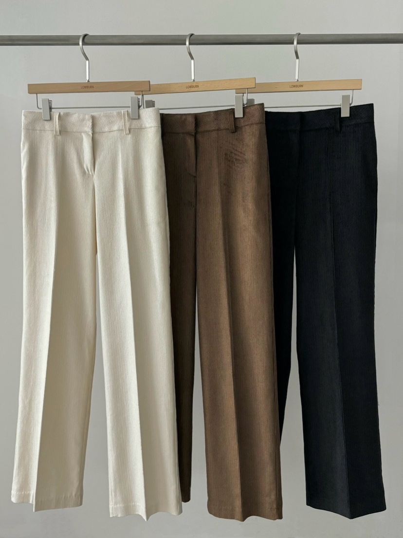 LOWBURN東大門㊣實拍女士新款熱賣推薦人氣休閑褲燈芯絨天絲LOWBURN休閑褲